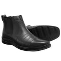 Botina Couro Comfort 7010 COURO PRETO