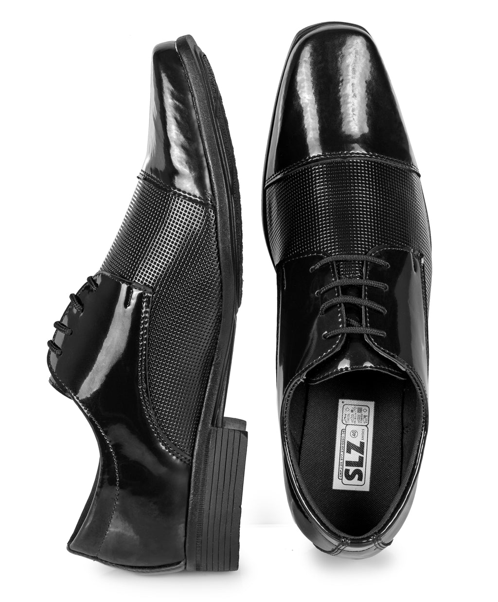 Sapato Social Sintético 1011 VERNIZ PRETO