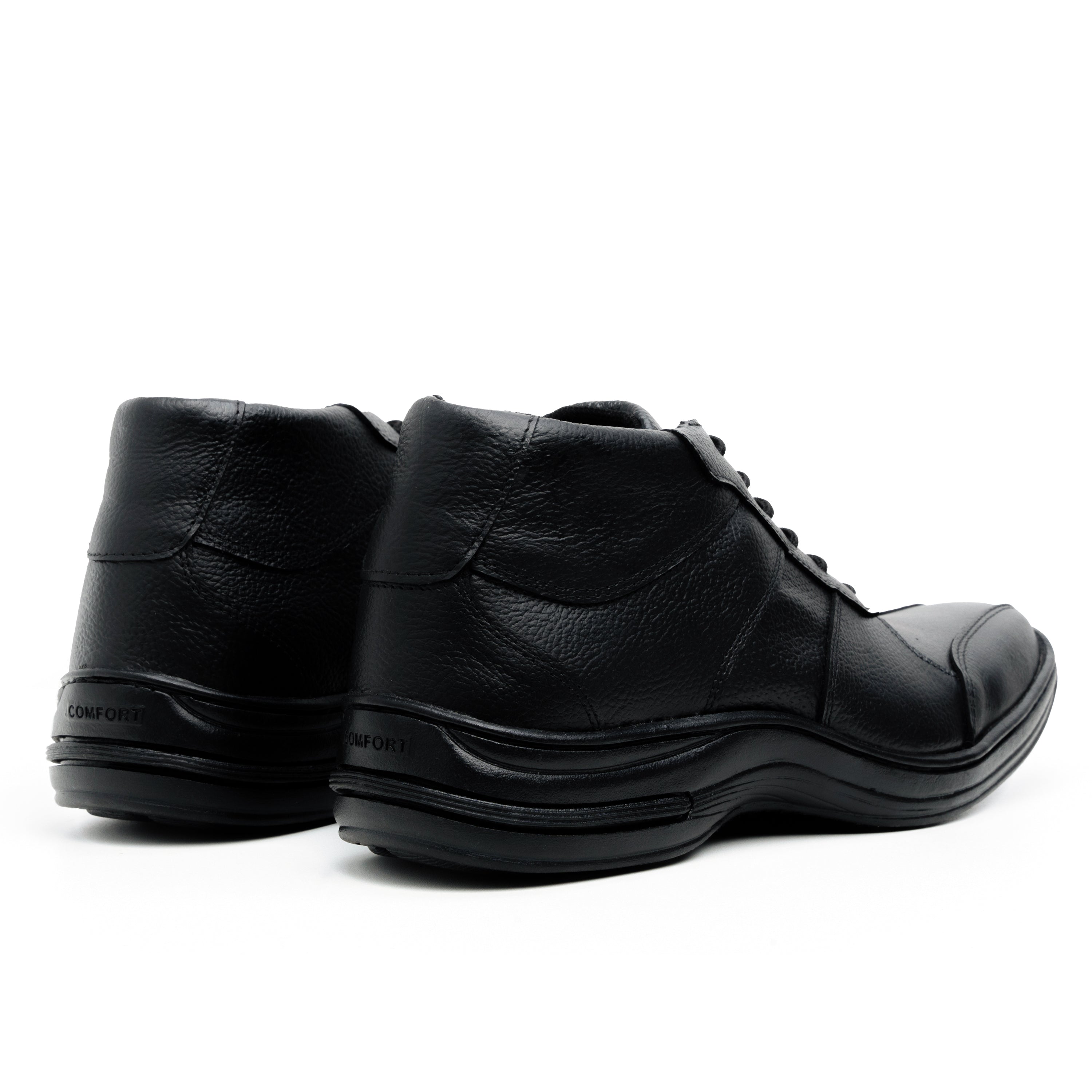 Sapato Social Couro Comfort 5062 - COURO PRETO