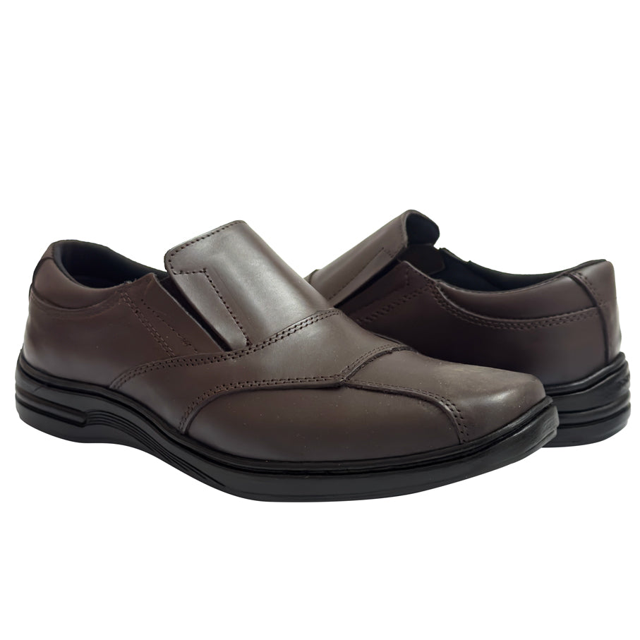 Sapato Social Couro Comfort 5080 COURO CAFE