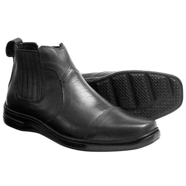 Botina Couro Comfort 7020 COURO PRETO