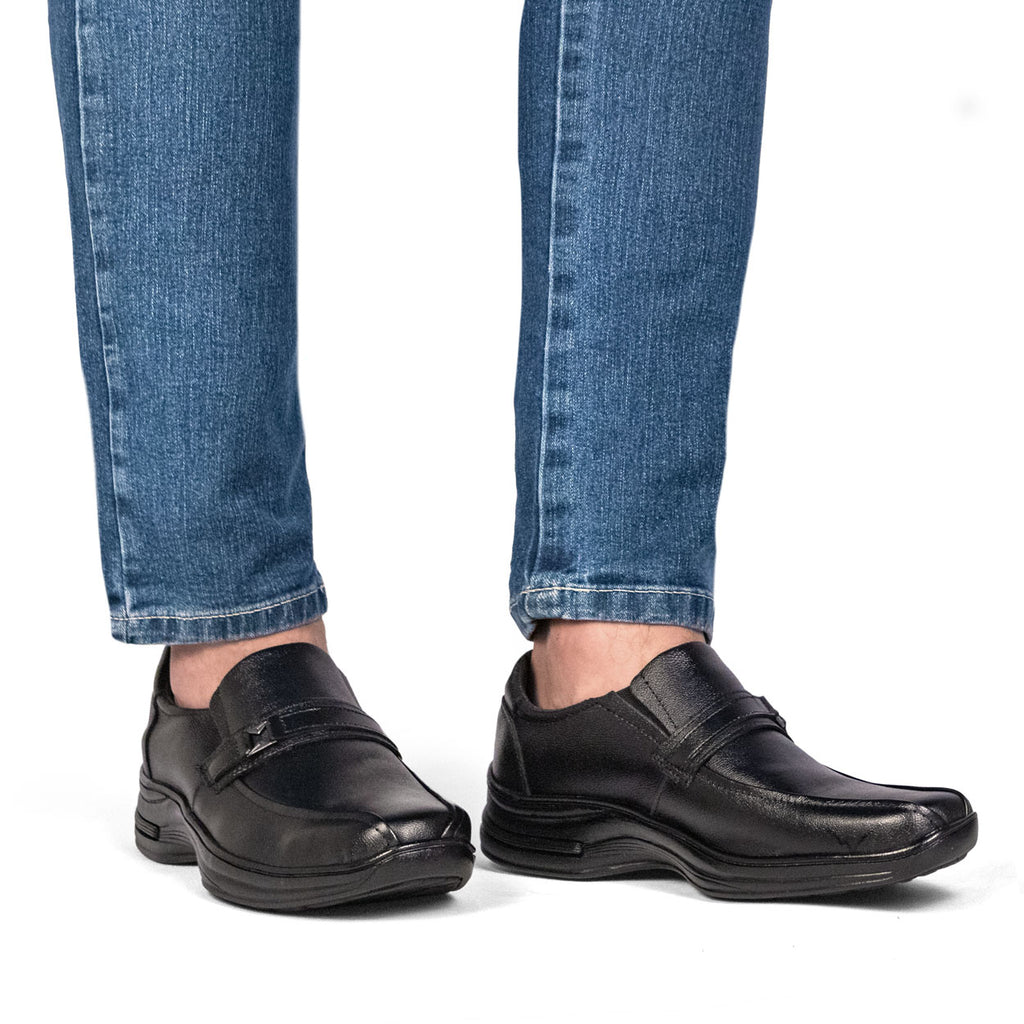 Sapato Social Couro Comfort 5040 COURO PRETO