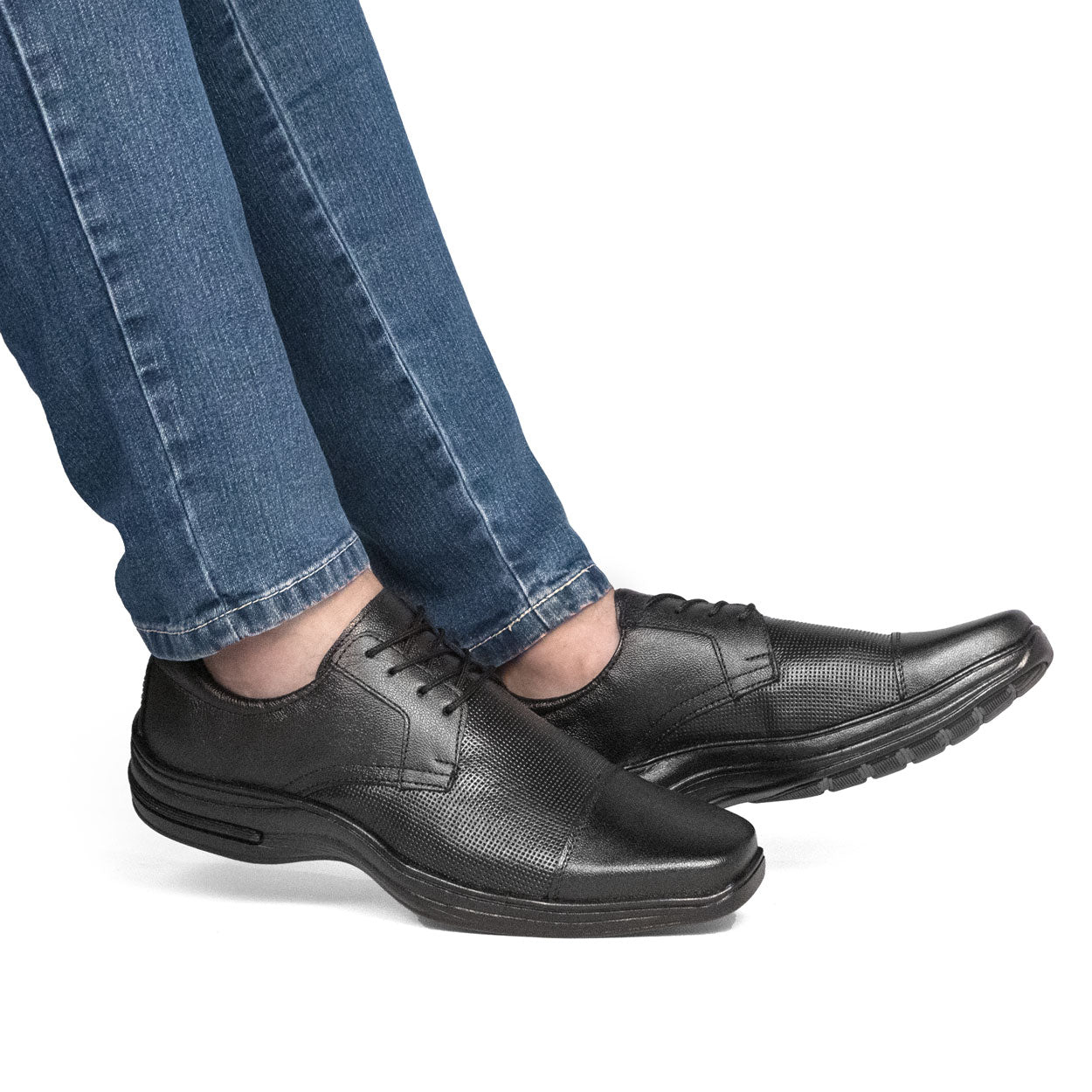 Sapato Social Couro Comfort 5051 COURO PRETO