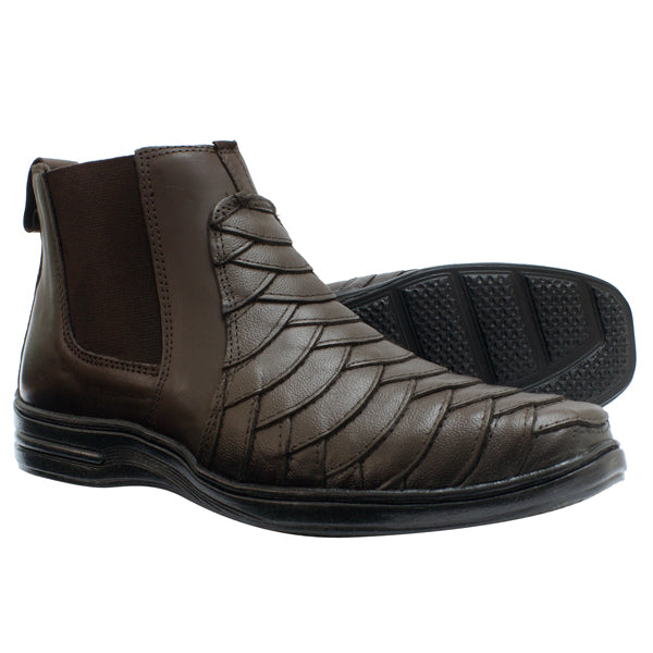 Botina Couro Comfort 7777 COURO CAFE