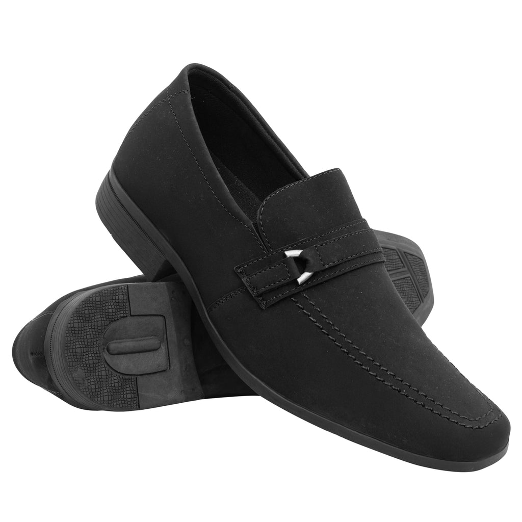 Sapato Social Sintético 1103 NOBUCK PRETO