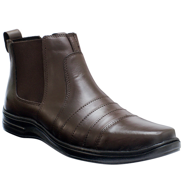 Botina Couro Comfort 7010 COURO CAFÉ