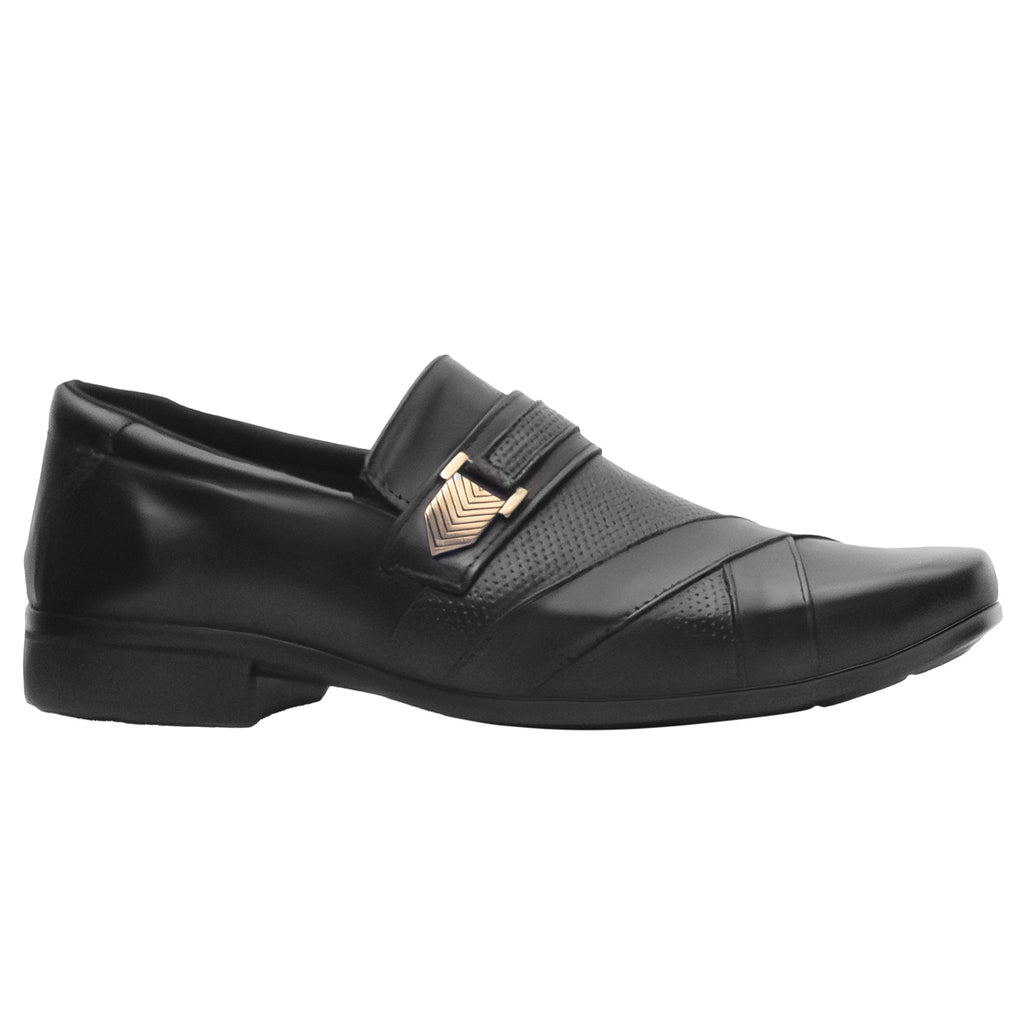 Sapato Social Couro Clássico 3071 COURO PRETO