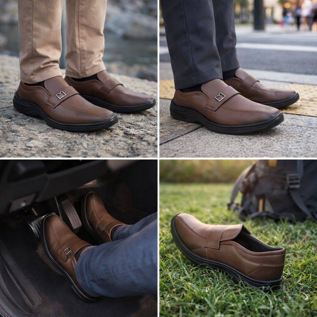Sapato Comfort Sintético 15040 CAPUCCINO