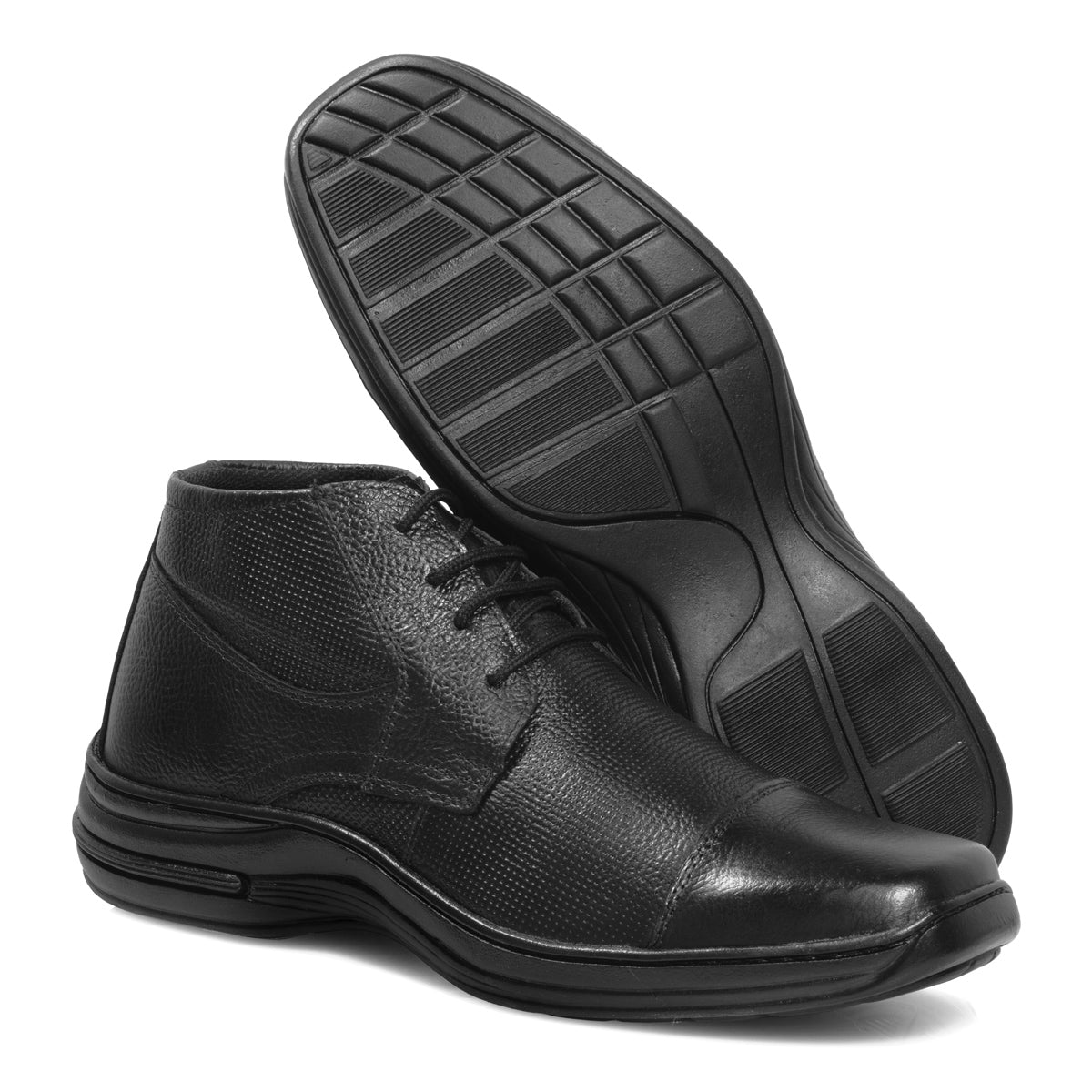 Sapato Social Couro Comfort 5061 COURO PRETO - BOTA