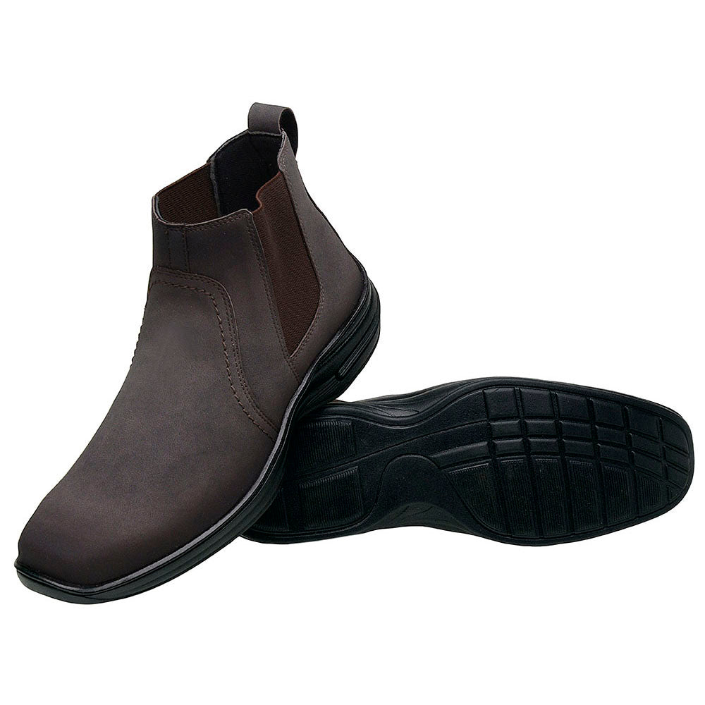 Botina Sintética Comfort 8013 NOBUCK CAFE