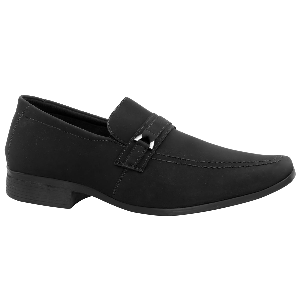 Sapato Social Sintético 1103 NOBUCK PRETO