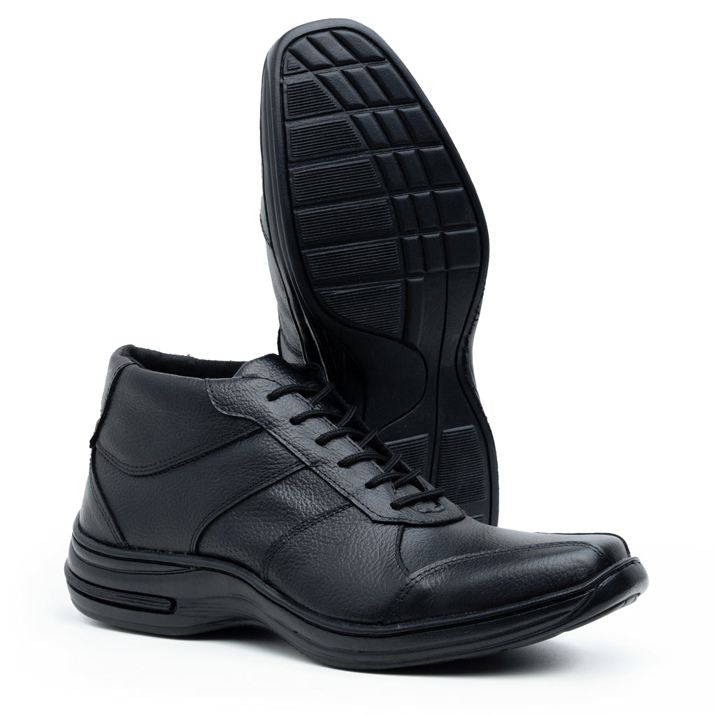 Sapato Social Couro Comfort 5062 - COURO PRETO