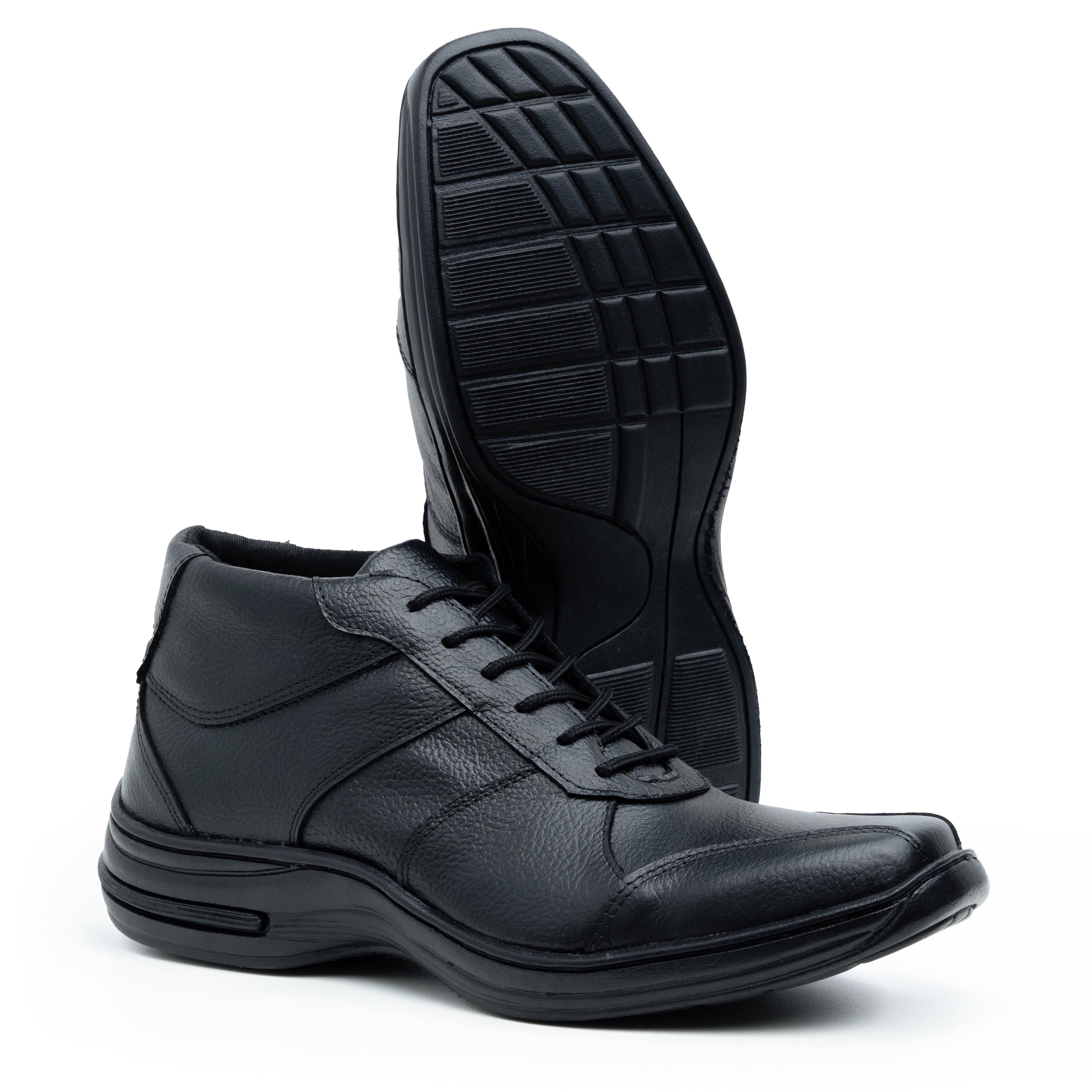 Sapato Social Couro Comfort 5062 - COURO PRETO