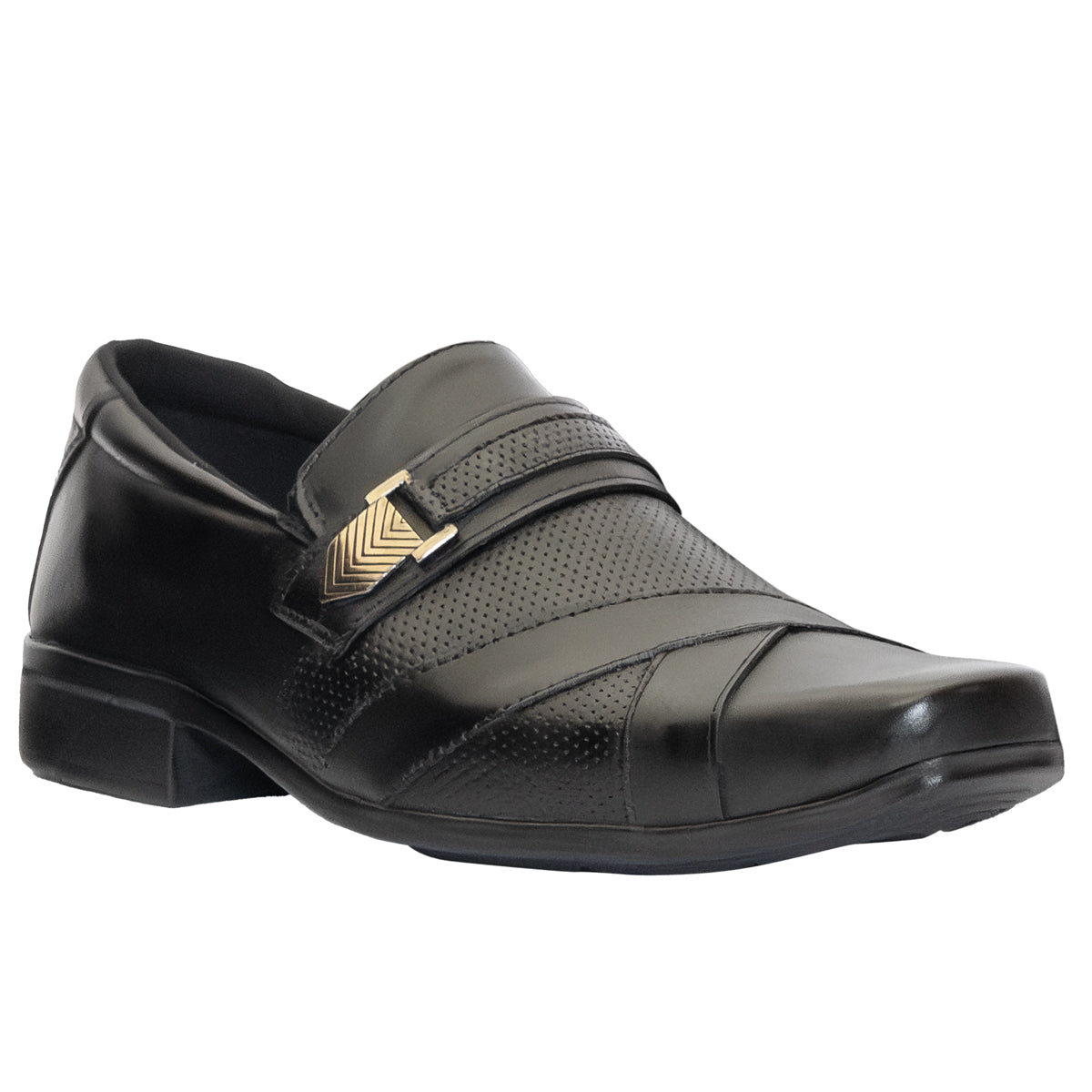 Sapato Social Couro Clássico 3071 COURO PRETO