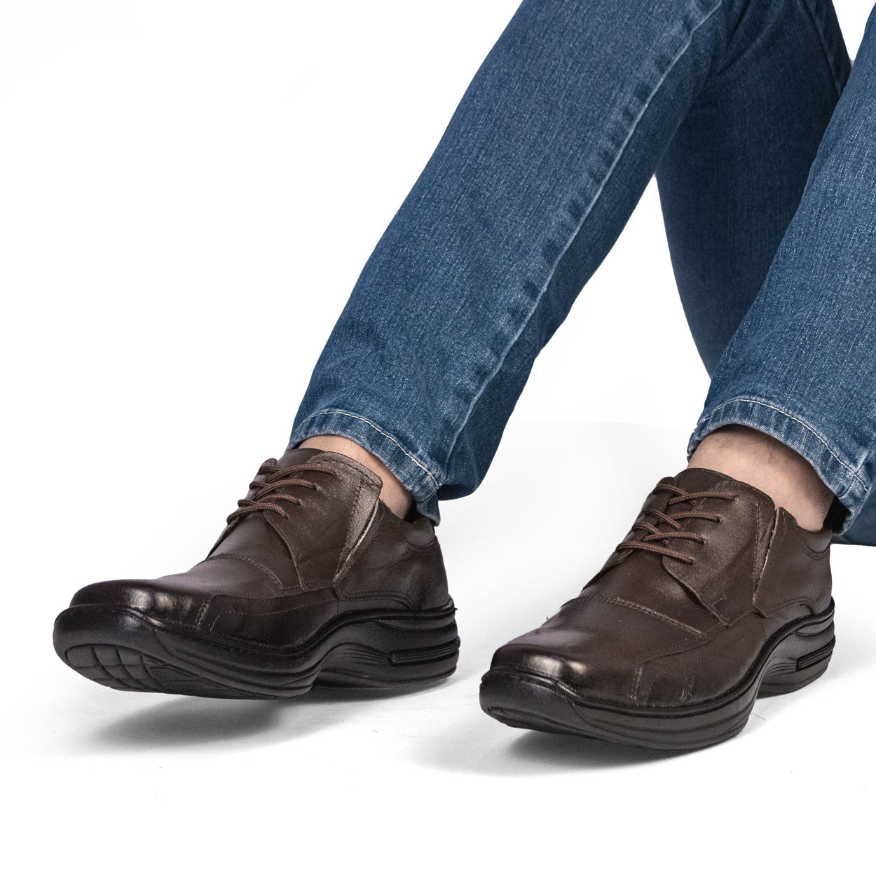 Sapato Social Couro Comfort 5070 COURO CAFE