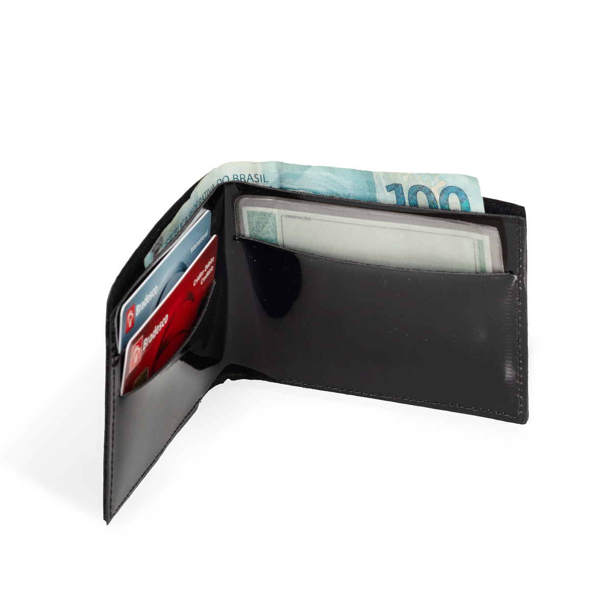 Carteira VERNIZ PRETO