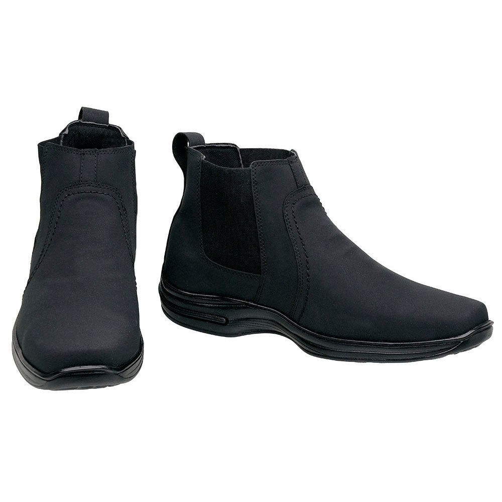 Botina Sintética Comfort 8013 NOBUCK PRETO