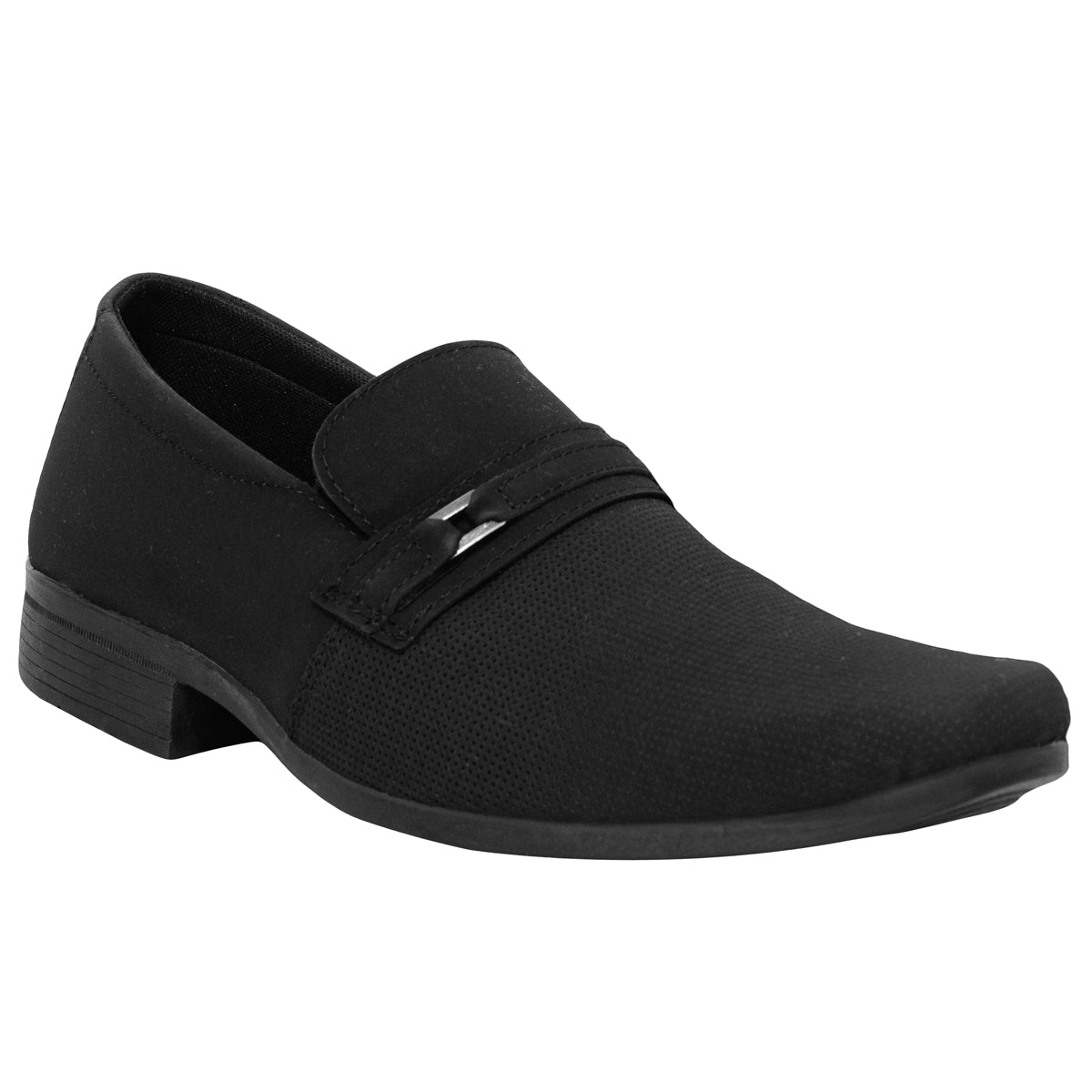 Sapato Social Sintético 1101 NOBUCK PRETO