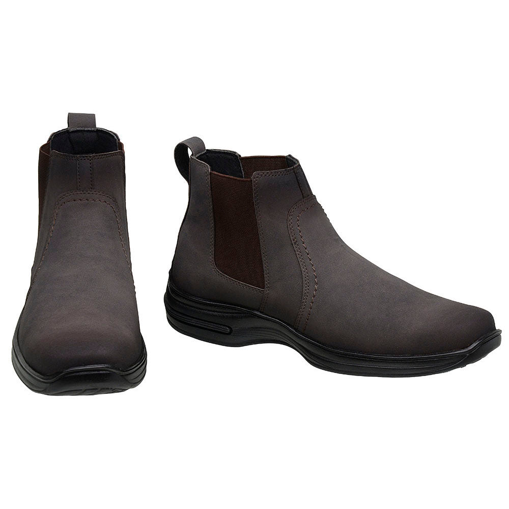 Botina Sintética Comfort 8013 NOBUCK CAFE
