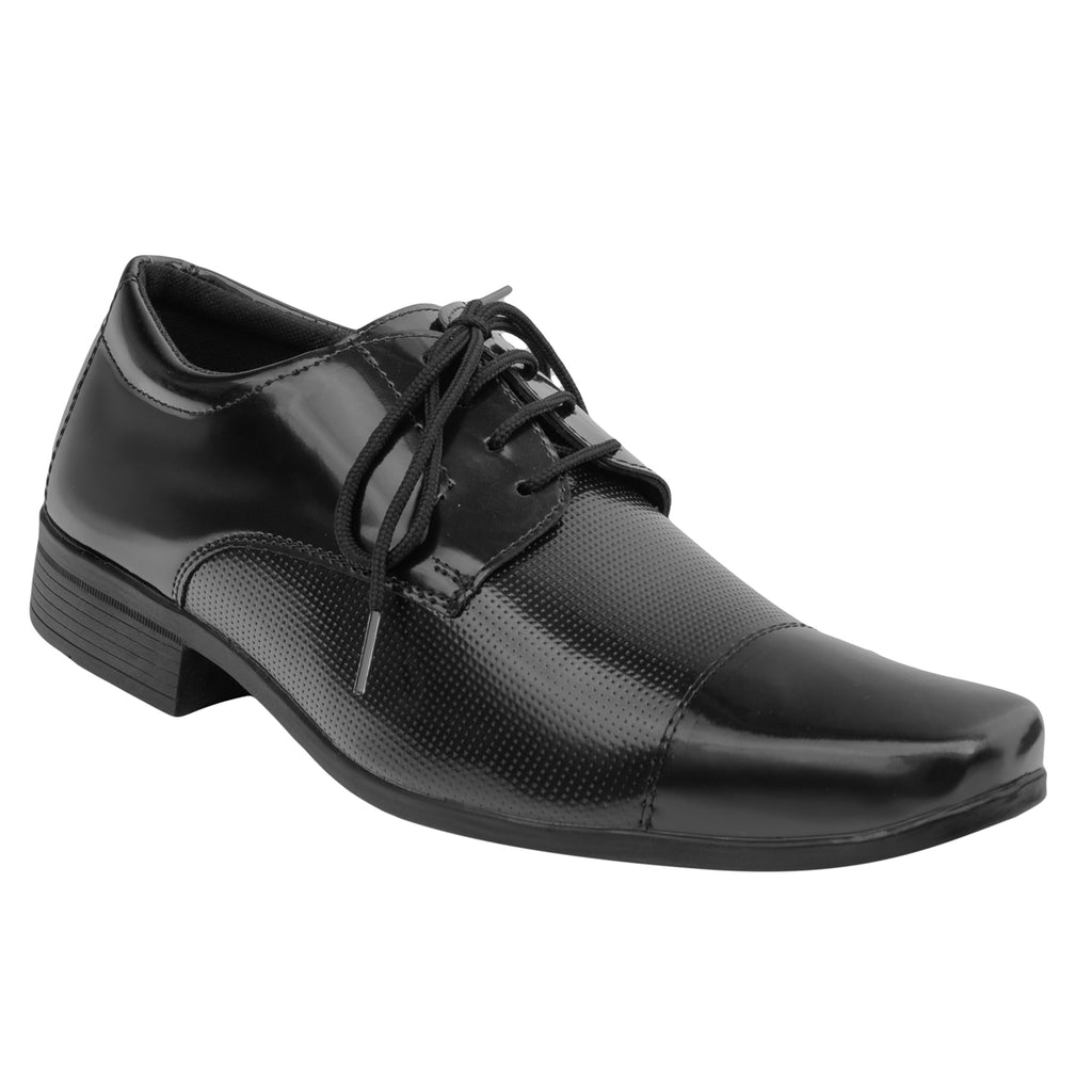Sapato Social Sintético 1011 VERNIZ PRETO
