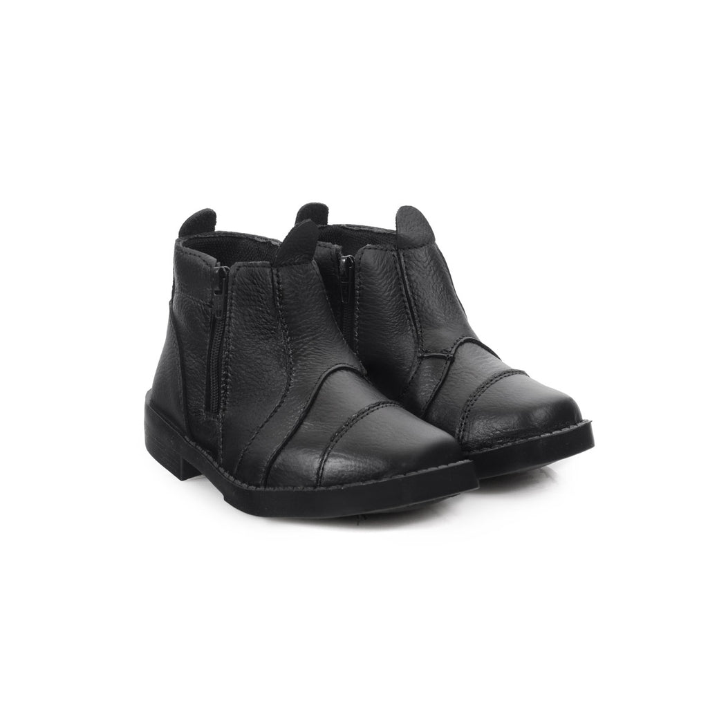 Botina Infantil 13030 COURO PRETO
