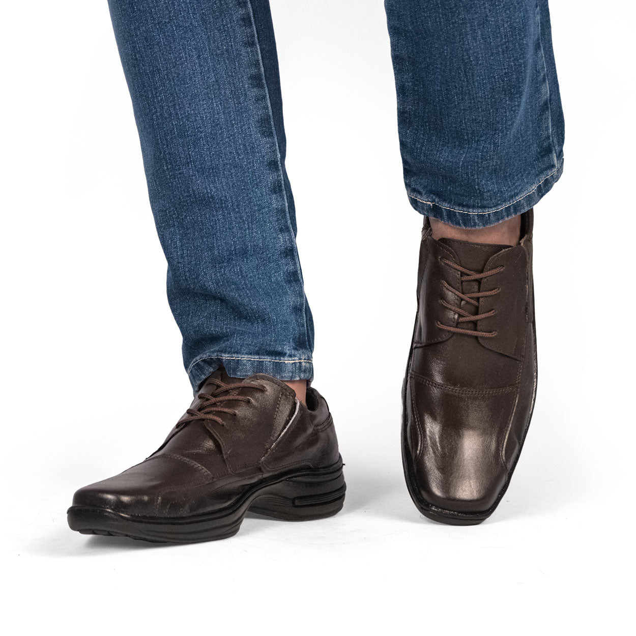 Sapato Social Couro Comfort 5070 COURO CAFE