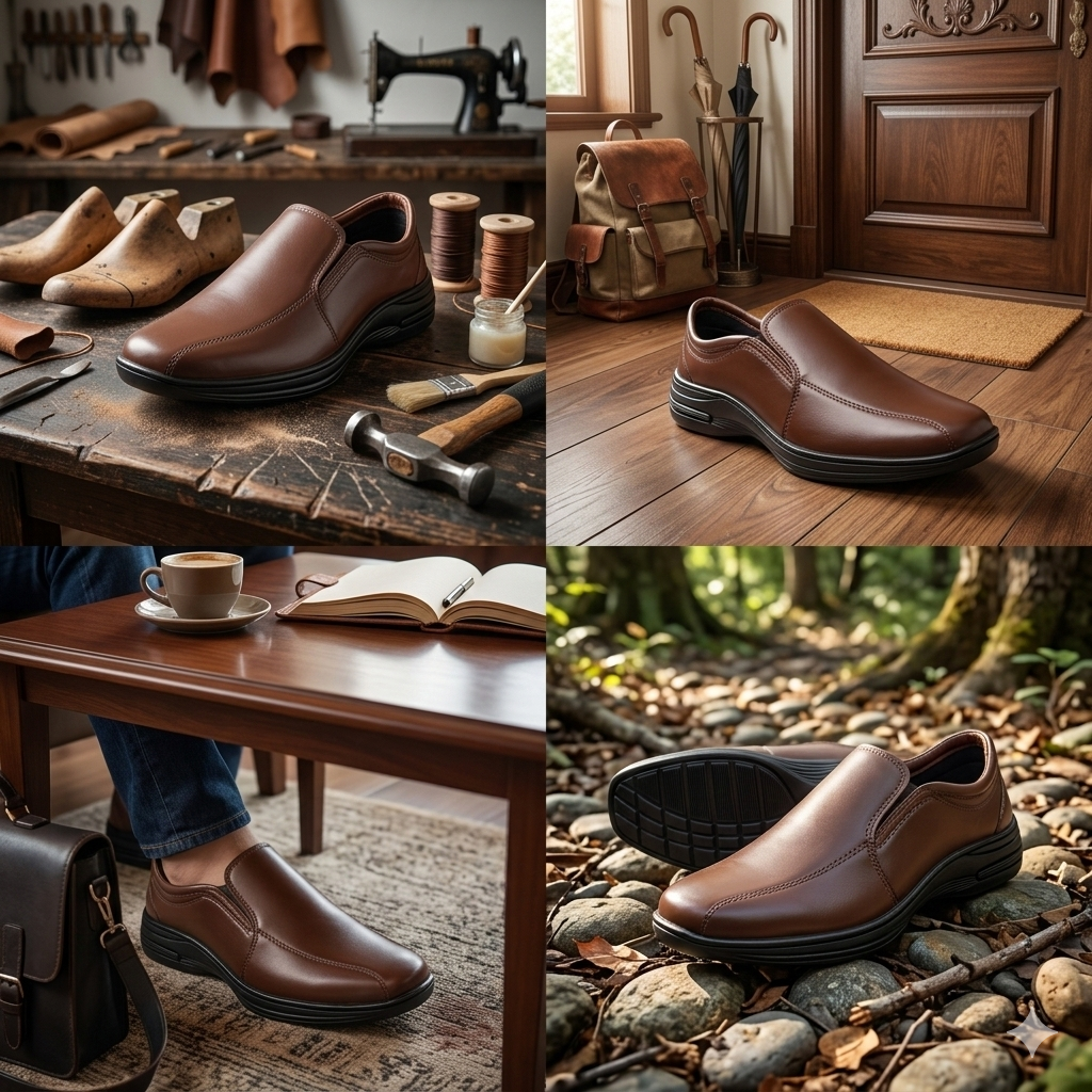 Sapato Comfort Sintético 15030 CAPUCCINO