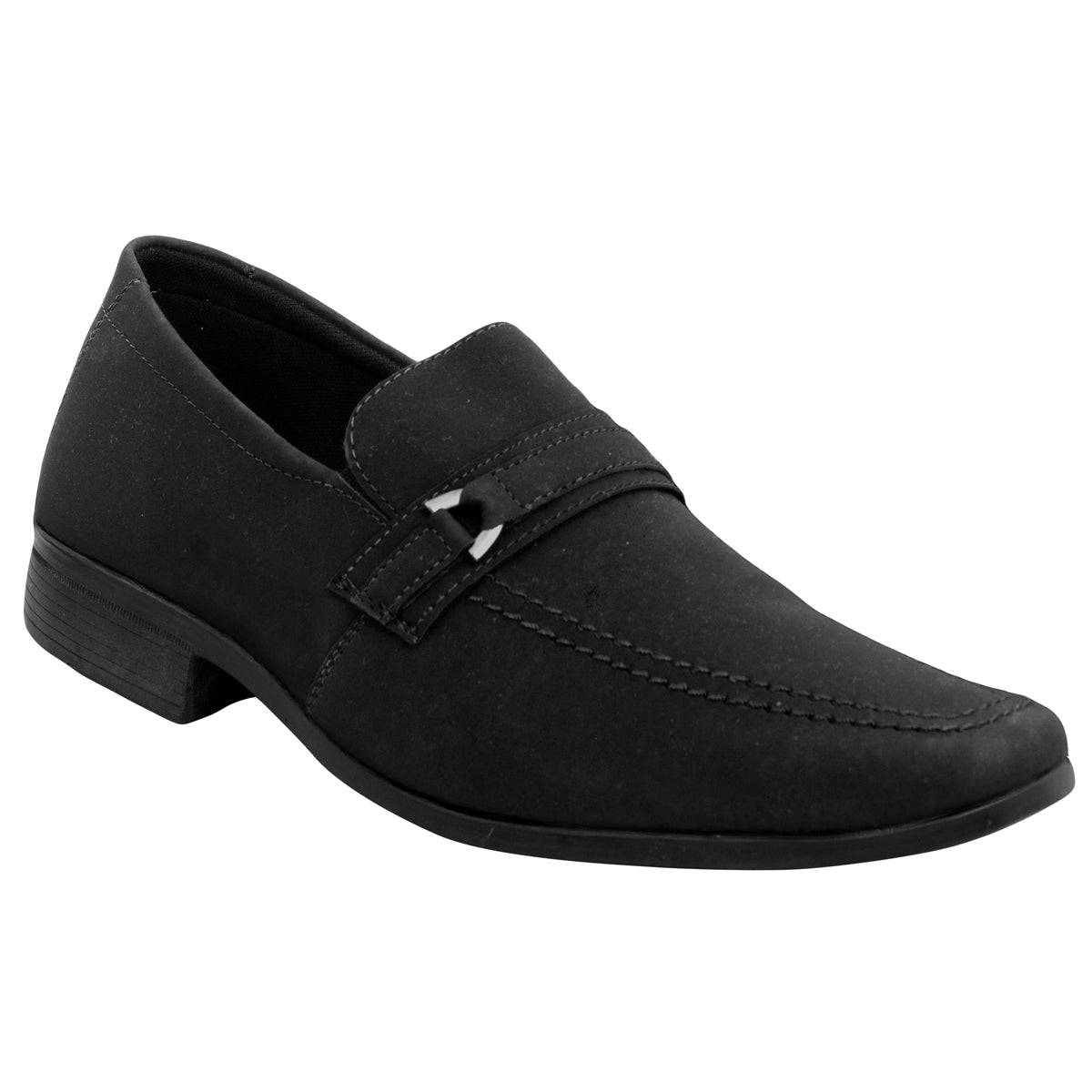 Sapato Social Sintético 1103 NOBUCK PRETO