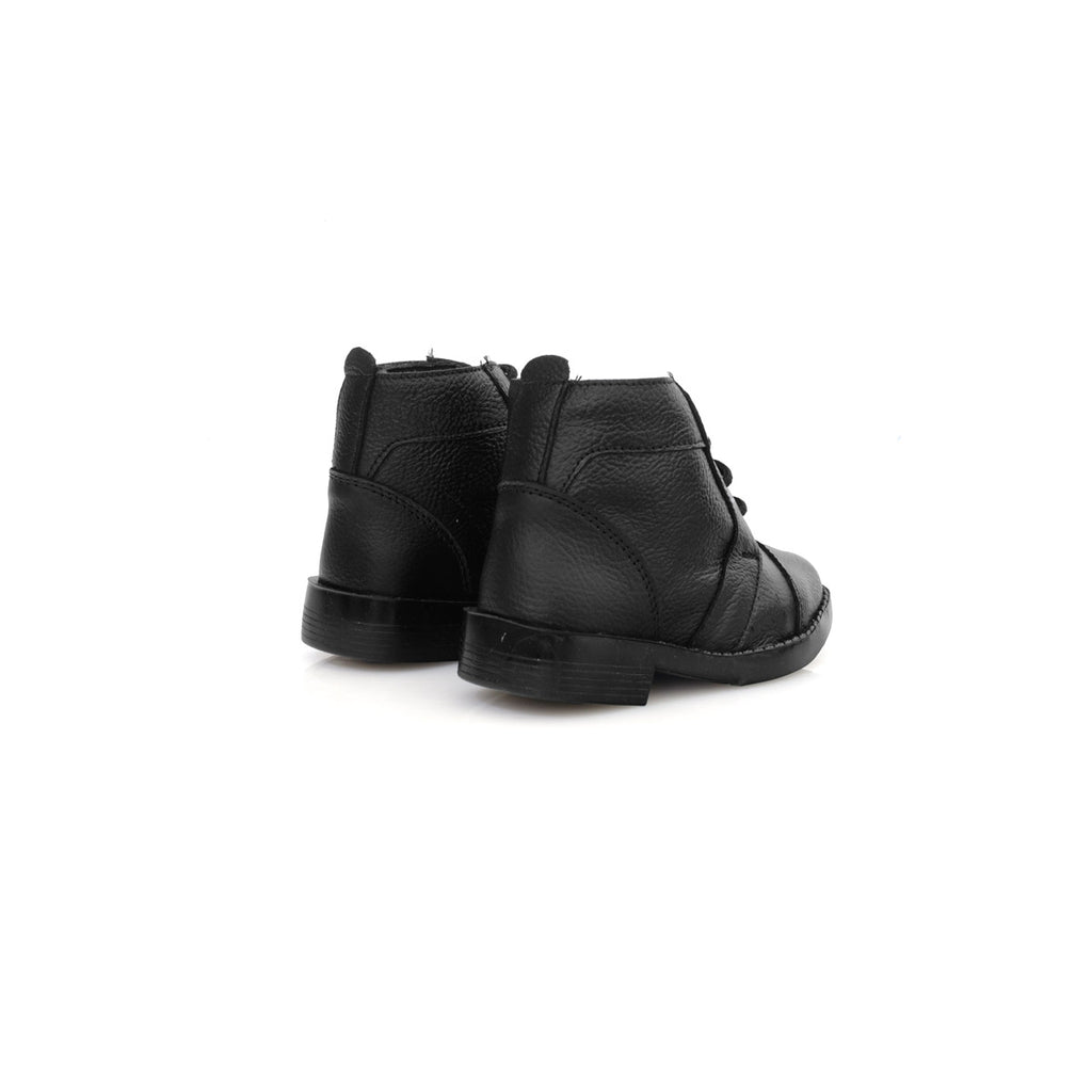 Botina Infantil 13090 COURO PRETO