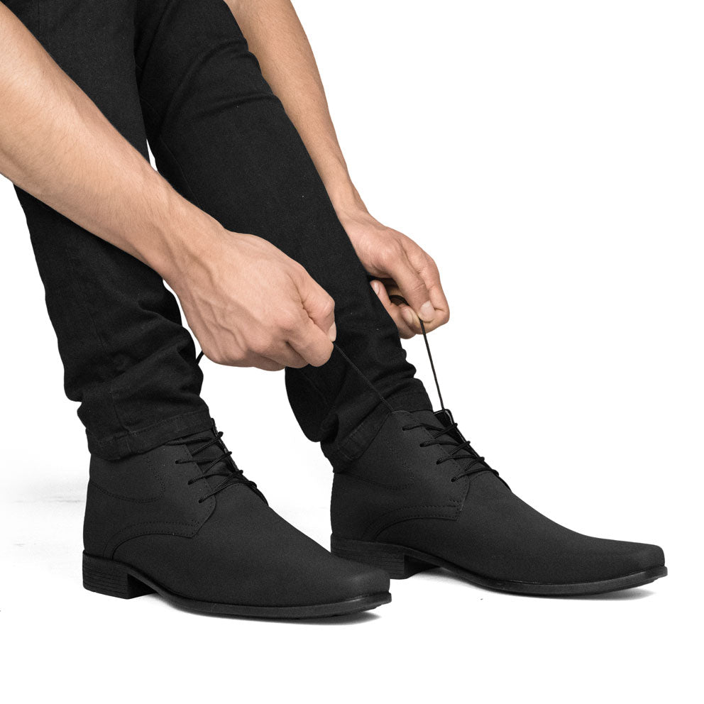 Bota Social Sintética 1090 NOBUCK PRETO