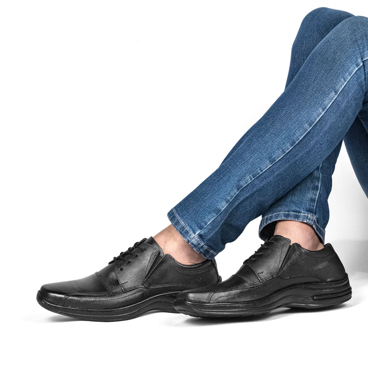Sapato Social Couro Comfort 5070 COURO PRETO