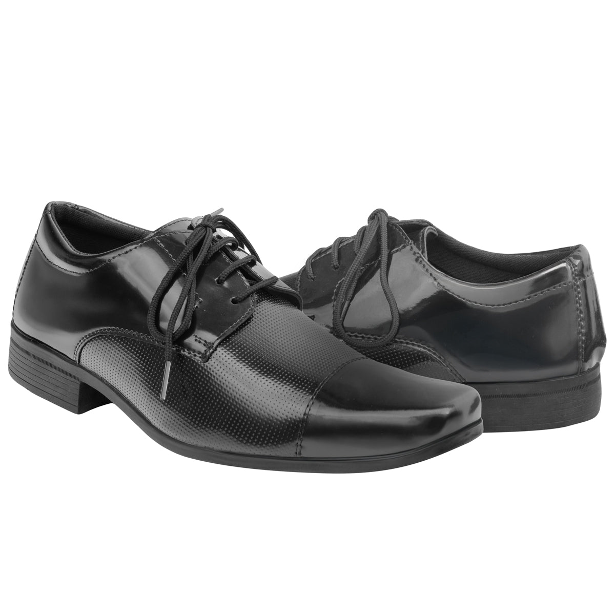 Sapato Social Sintético 1011 VERNIZ PRETO
