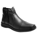 Botina Couro Comfort 7030 COURO PRETO