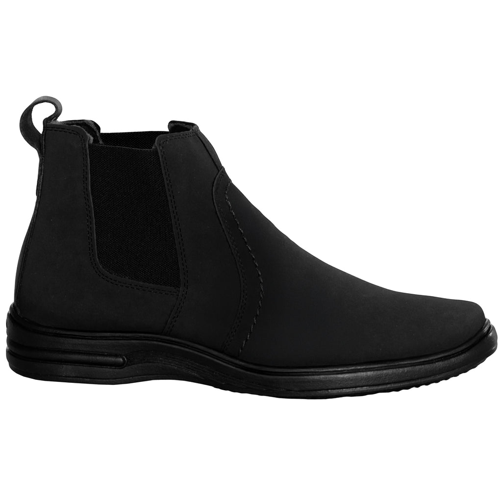 Botina Sintética Comfort 8013 NOBUCK PRETO