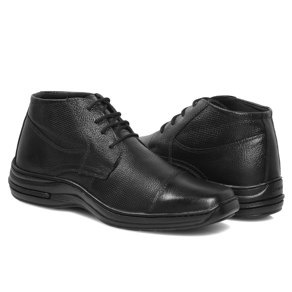 Sapato Social Couro Comfort 5061 COURO PRETO - BOTA