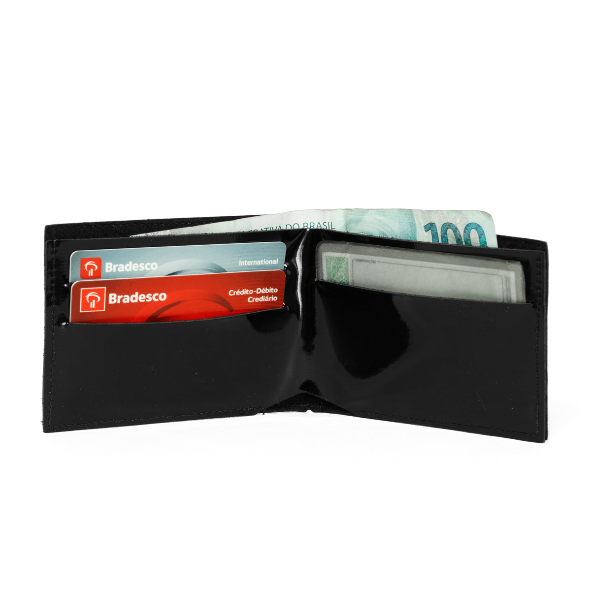 Carteira VERNIZ PRETO
