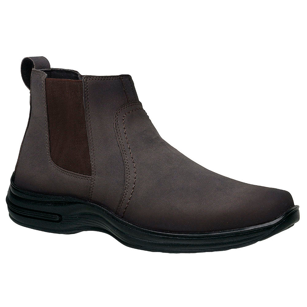 Botina Sintética Comfort 8013 NOBUCK CAFE
