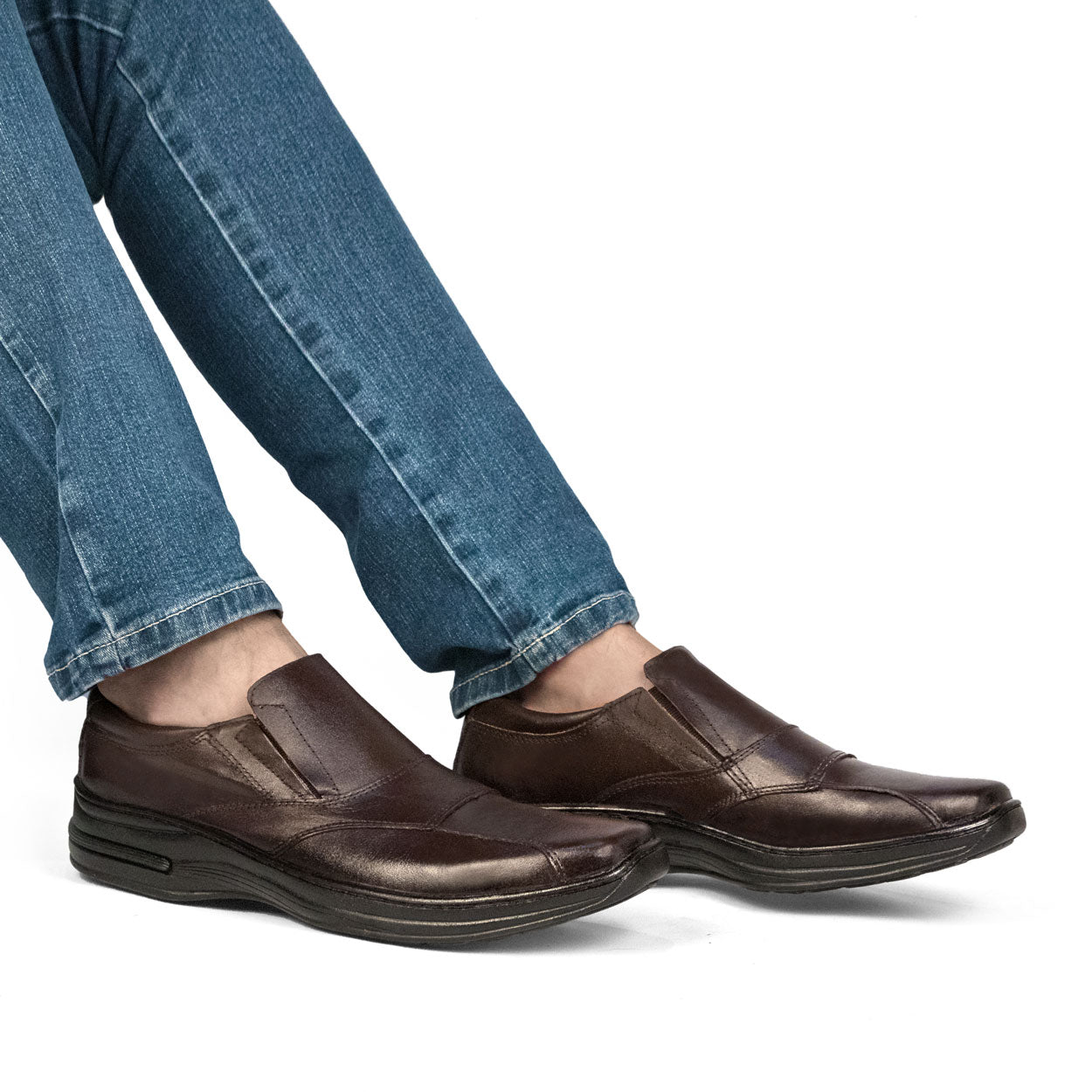 Sapato Social Couro Comfort 5080 COURO CAFE
