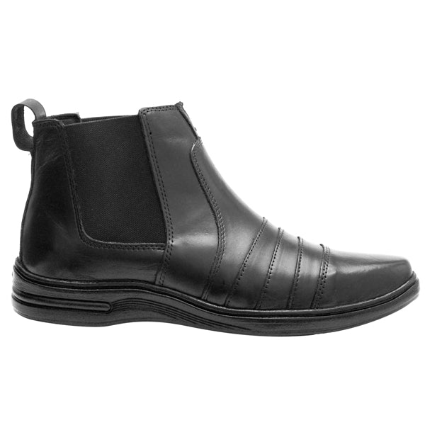 Botina Couro Comfort 7010 COURO PRETO