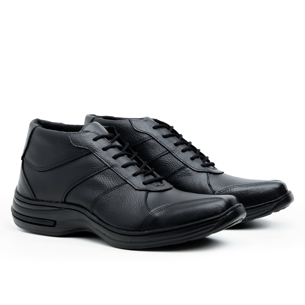 Sapato Social Couro Comfort 5062 - COURO PRETO