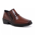 Sapato Oxford Masculino Social — Marrom — vista lateral