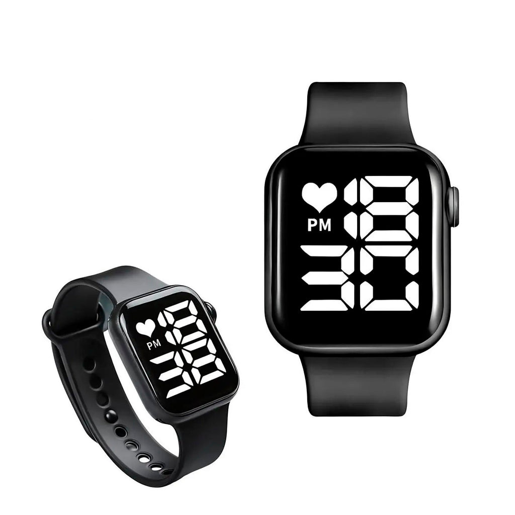 Relógio Digital Atelier Classic — Visor Digital de Fácil Leitura com Funções de Hora, Data e Cronômetro, Pulseira Confortável e Acabamento Resistente, Design Esportivo e Moderno para Uso Diário, Treino e Ocasiões Casuais