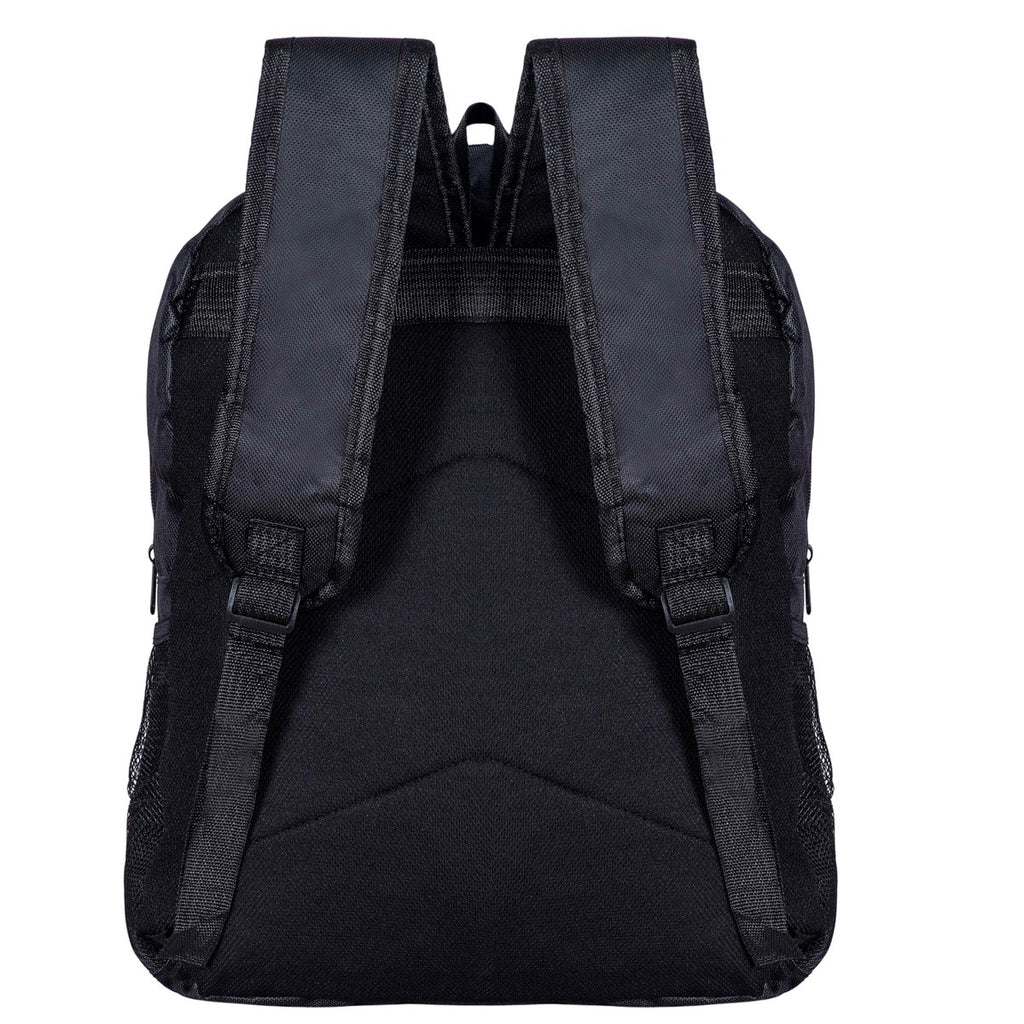 Mochila Urban Essentials Preto Resistente — Compartimentos Amplos com Espaço para Notebook, Tecido Durável e Alças Acolchoadas Ajustáveis, Design Urbano Versátil para Trabalho, Faculdade, Academia e Viagens Curtas
