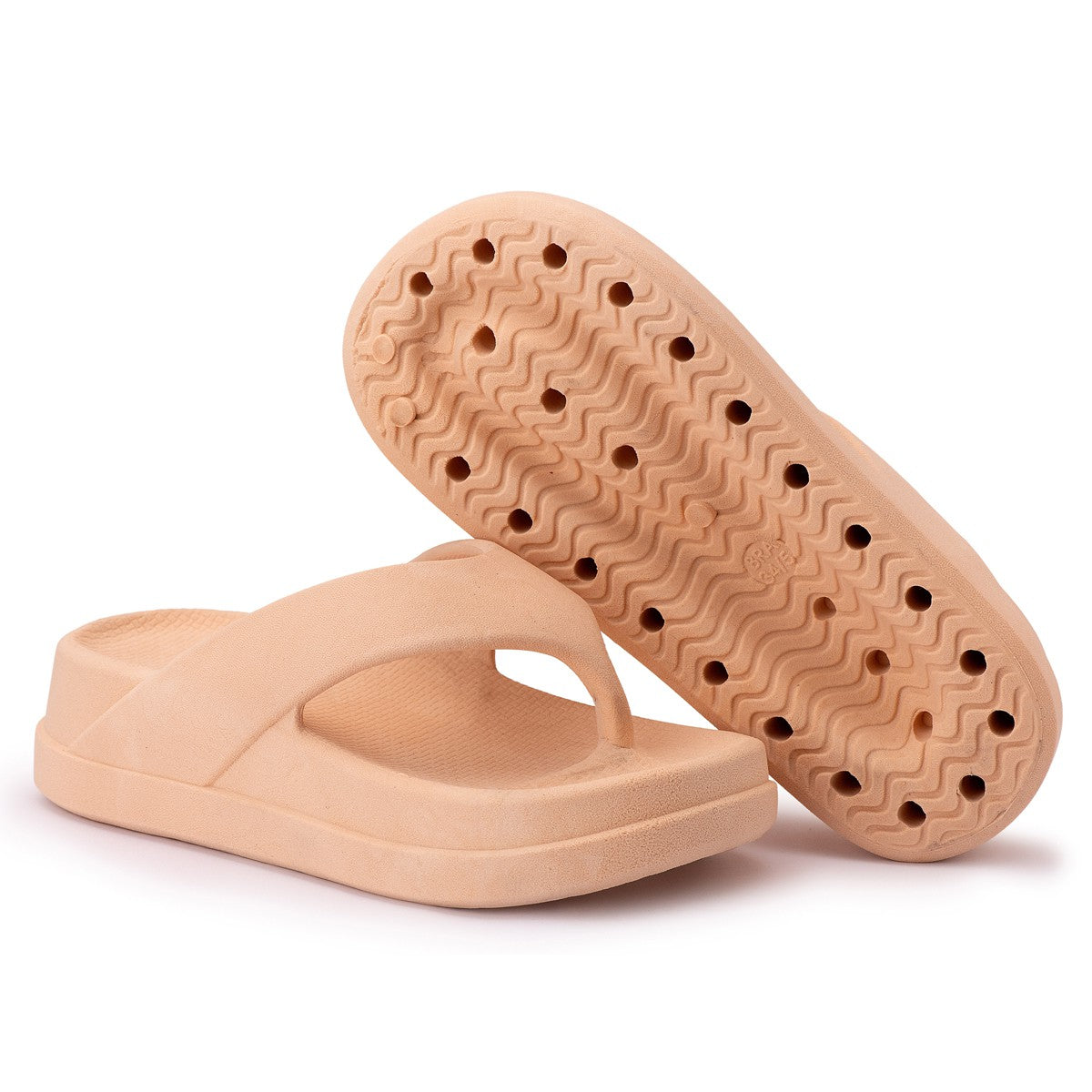 Chinelo Masculino Slide — Nude — vista superior