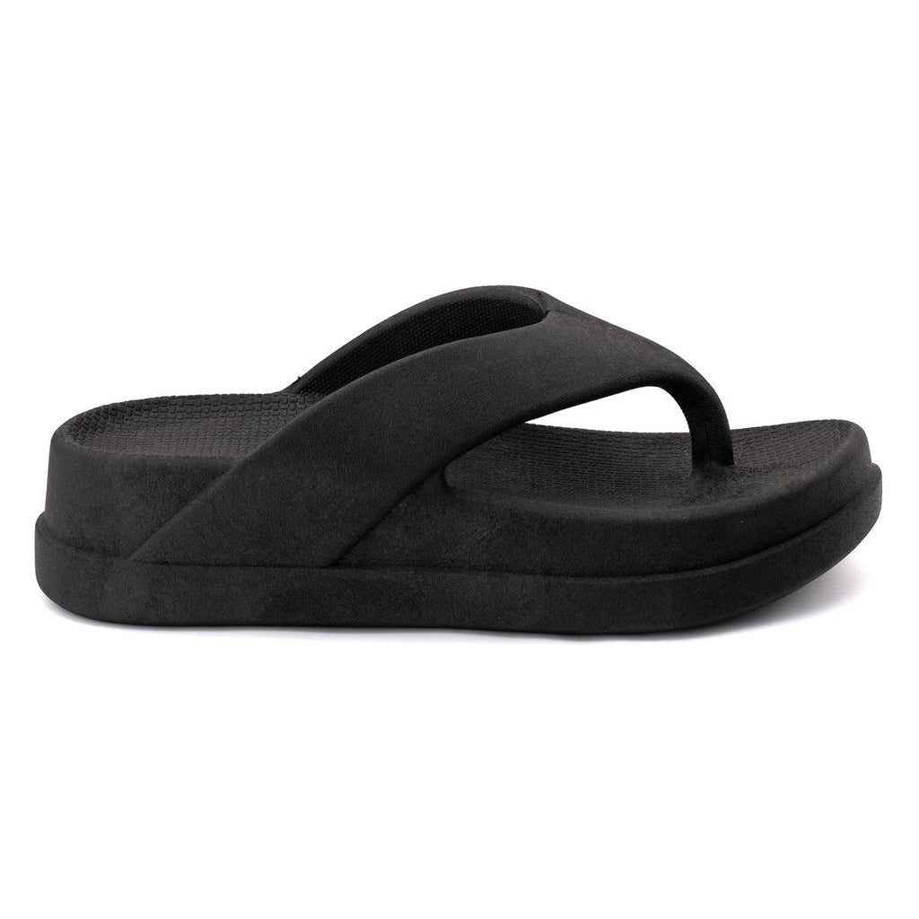 Chinelo Masculino Slide — Preto — vista lateral