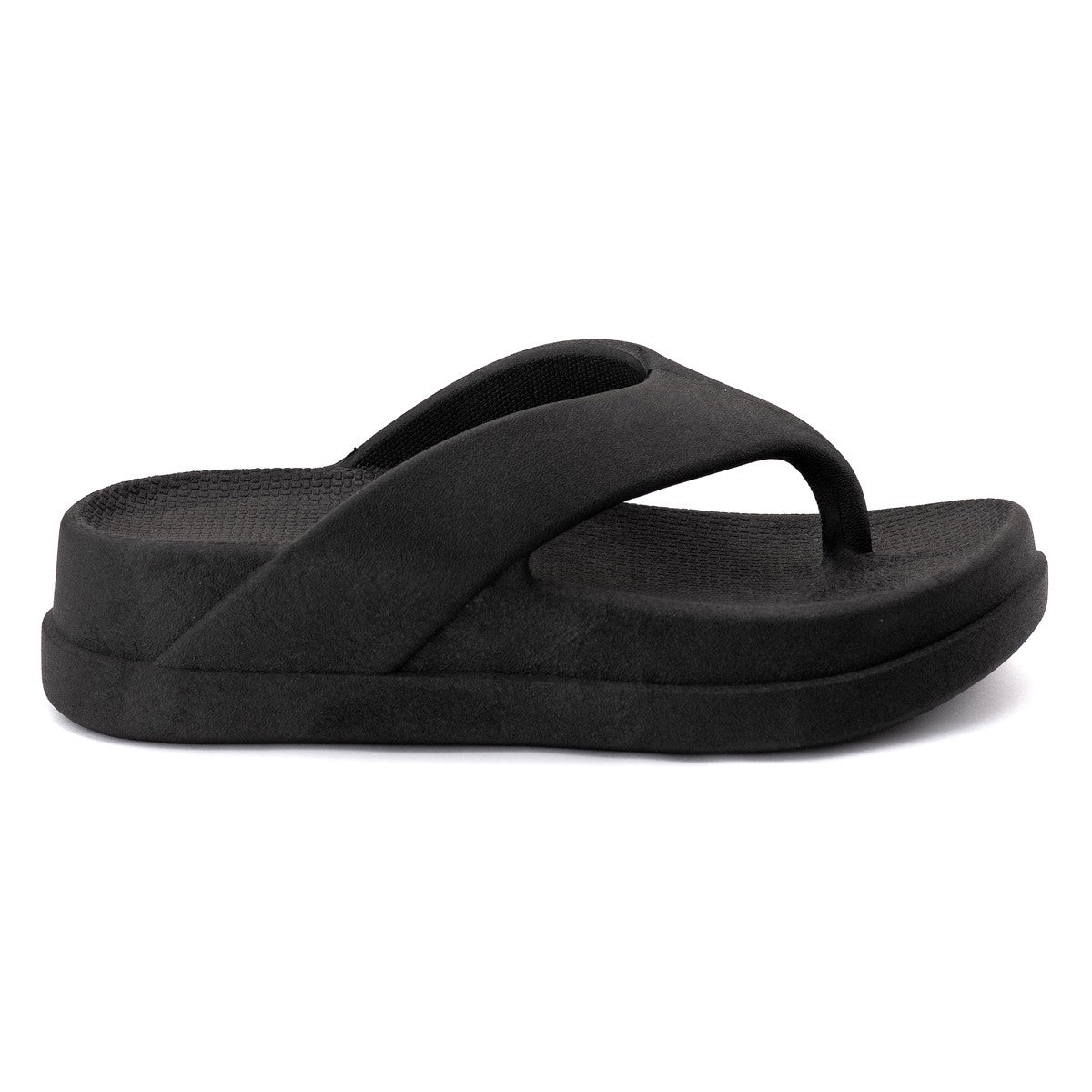 Chinelo Masculino Slide — Preto — vista lateral