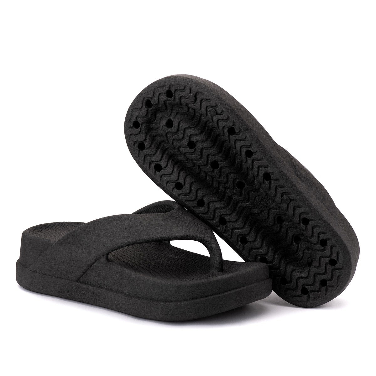 Chinelo Masculino Slide — Preto — vista superior