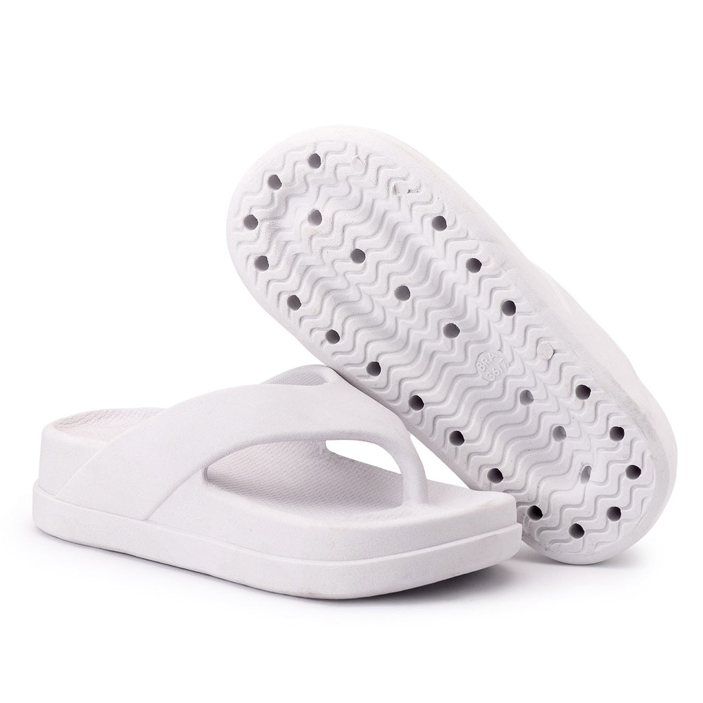 Chinelo Masculino Slide — Branco — vista frontal