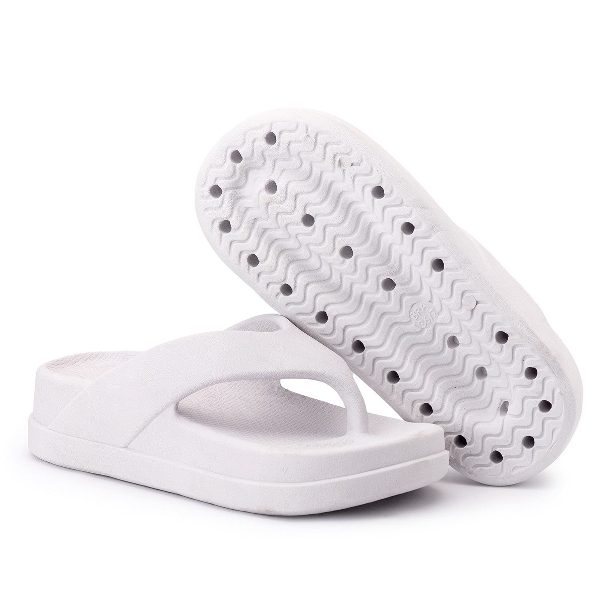 Chinelo Masculino Slide — Branco — vista frontal