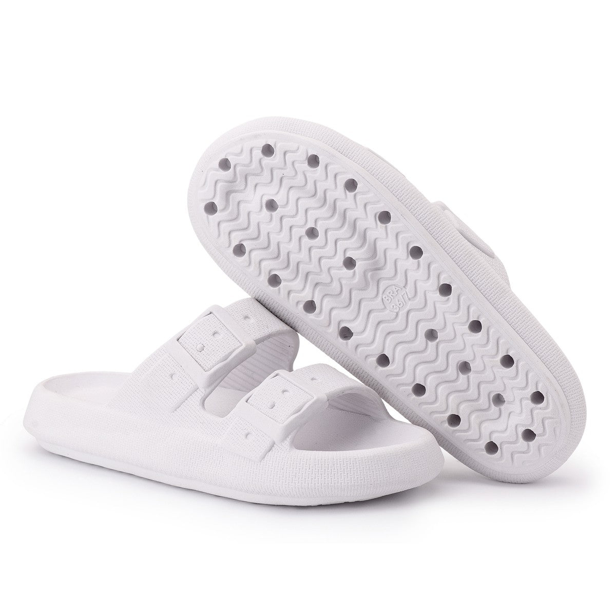 Chinelo Masculino Slide — Branco — vista frontal
